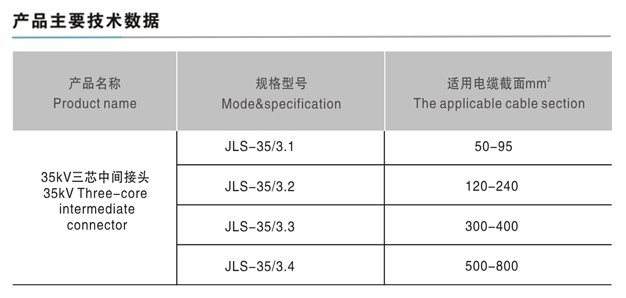 35kv冷缩电缆中间接头